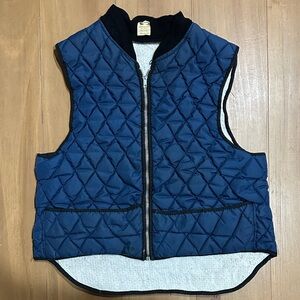 Vintage thermal lined quilted vest